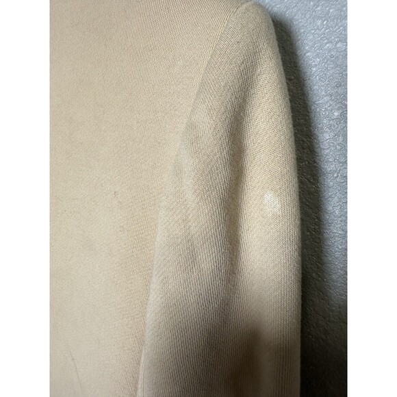 Gibson Look Notch Collar Cotton Blend Blazer Heather beige Single Button XS Work - Picture 8 of 8